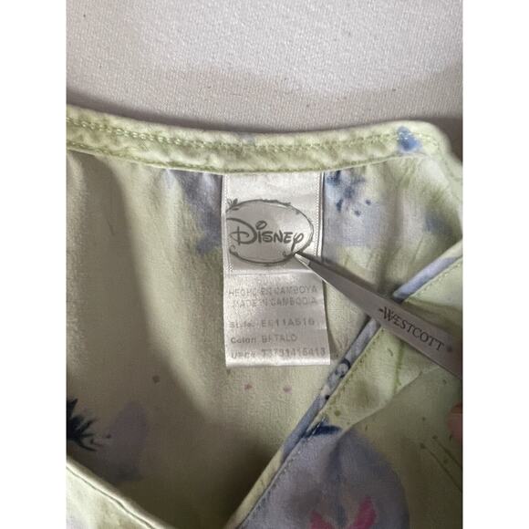 Eeyore nursing scrub top Disney womens size medium Tie Back - Picture 5 of 8